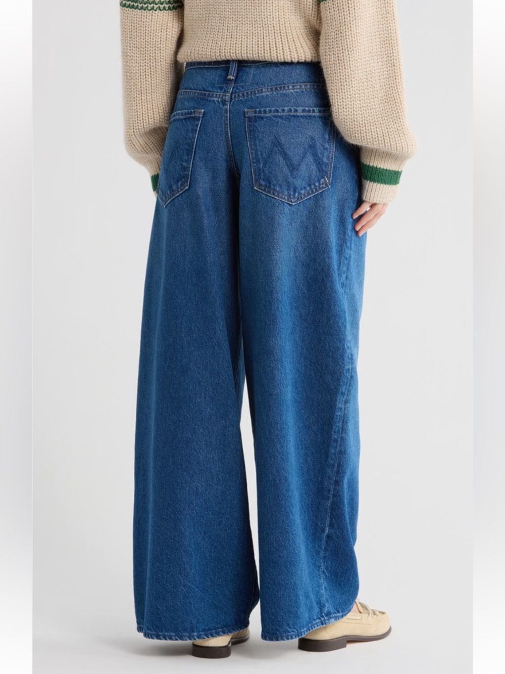 Mother The Rigatoni Sneak Wide Leg Jean - Picture 2 of 4